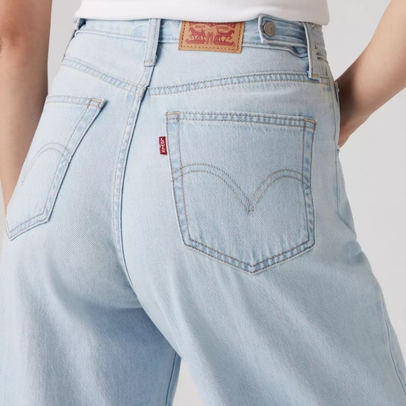 Levi’s Cinch Baggy Jeans Never Going To Change Light Wash 25x31 NWT - Picture 3 of 10